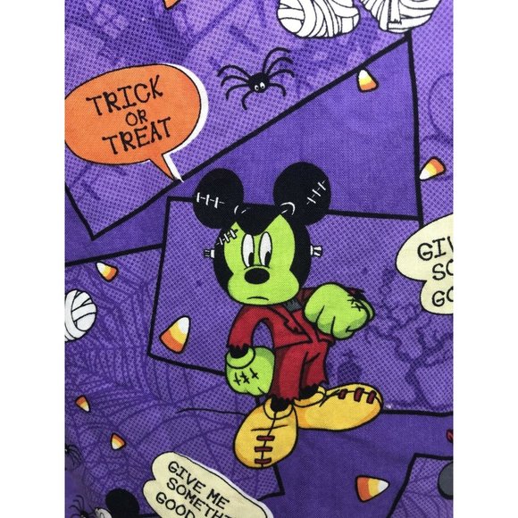 DISNEY Mickey Mouse Halloween Characters Mummy Frankenstein Mummy Scrub S/CH - Picture 10 of 11